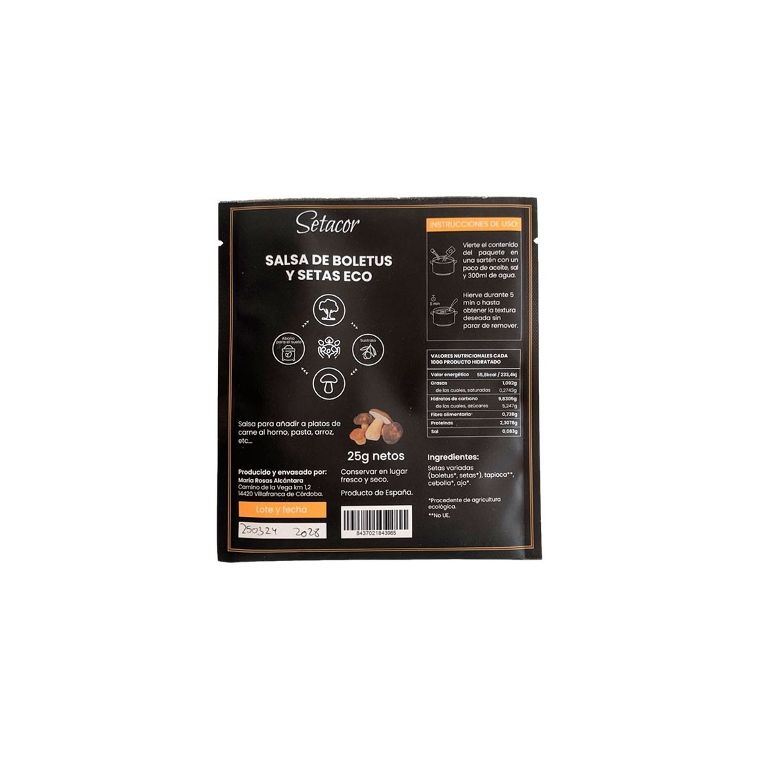 Salsa de Boletus y Setas ECO | Sabor Natural y Saludable