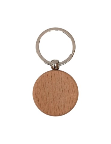 Customizable Round Wooden Keychain - Unique and Special 2