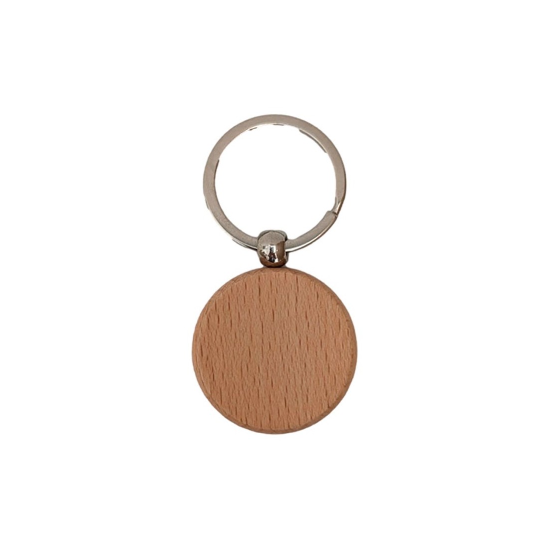 Llavero de madera personalizable redondo - Único y especial