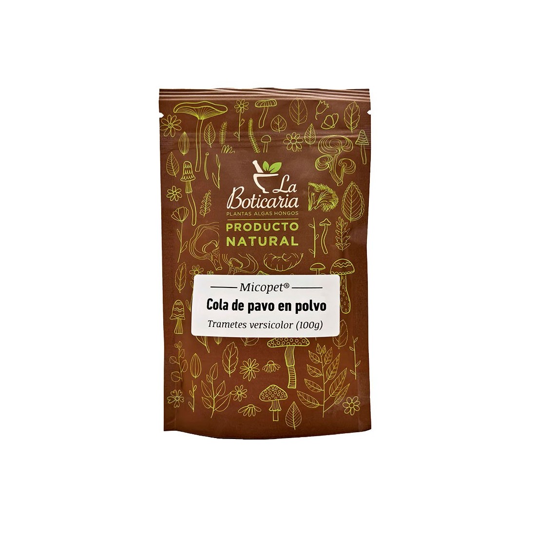 Pó de Cauda de Peru 100g - Suplemento Natural para Animais de Estimação