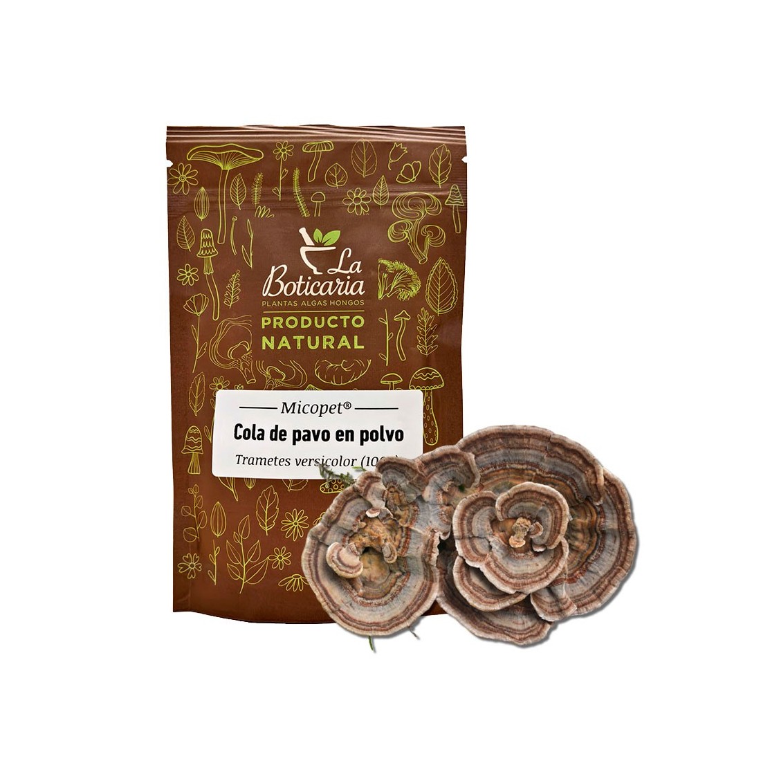 Pó de Cauda de Peru 100g - Suplemento Natural para Animais de Estimação