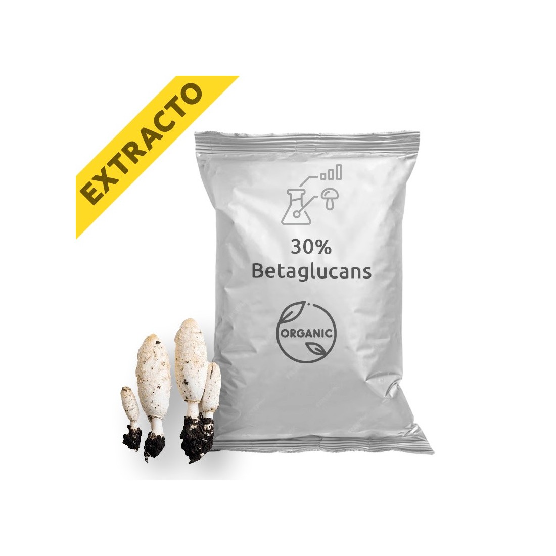 Extrato de Coprinus comatus Orgânico e Standard - Saúde Natural