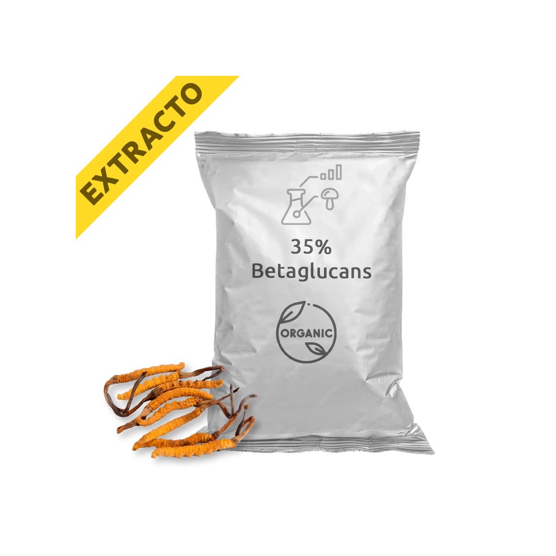 Extrato Orgânico de Cordyceps Sinensis para Energia Vital