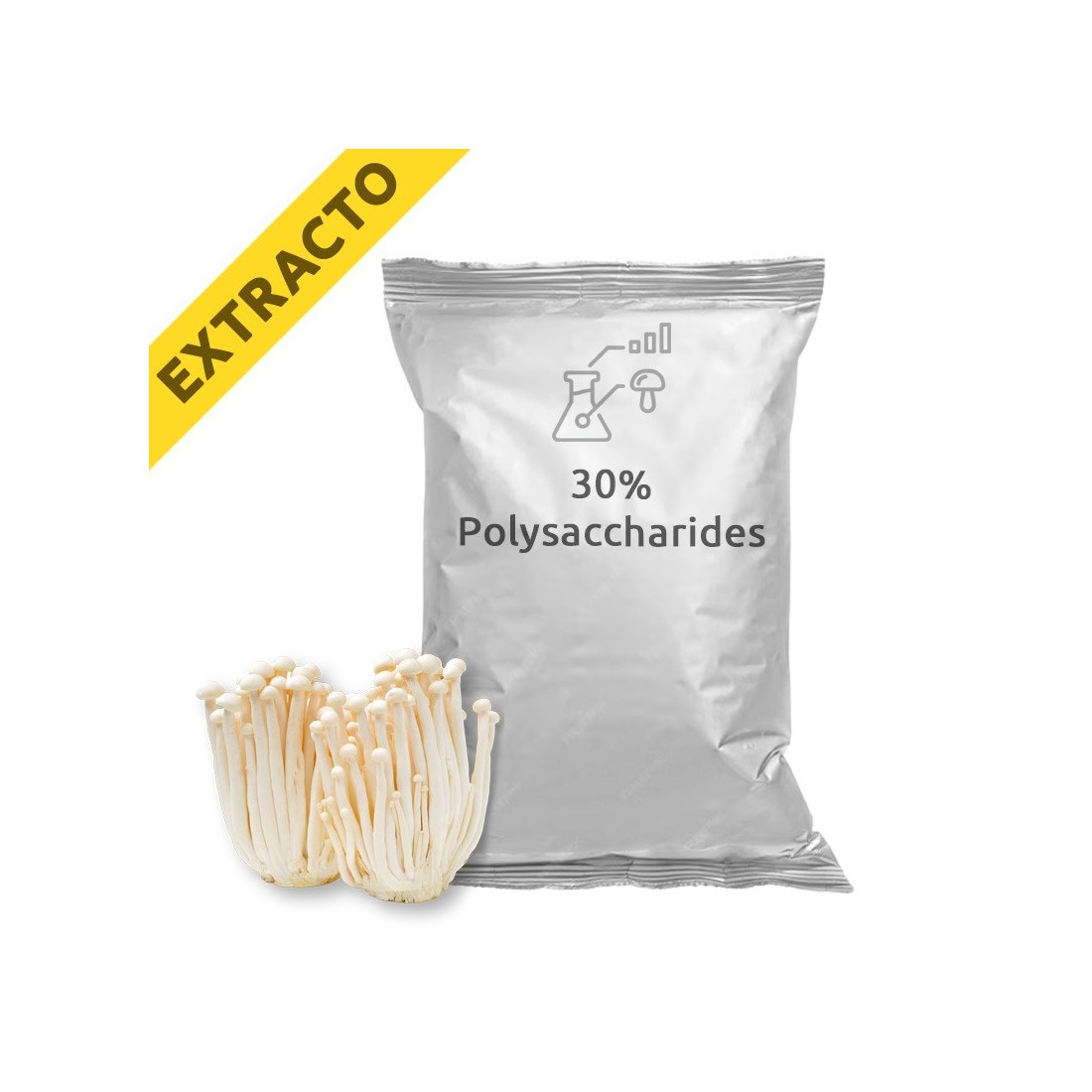 Extrato de Flammulina velutipes Enoki - Saúde Natural Extrato de Flammulina velutipes Enoki - Saúde Natural