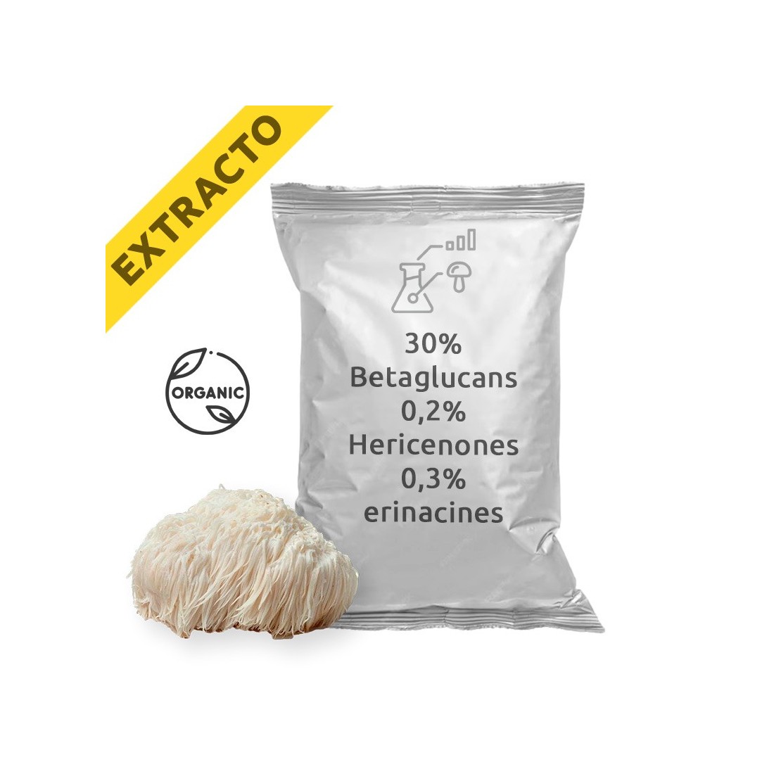 Extrato de Hericium Erinaceus - Bem-estar Mental Natural