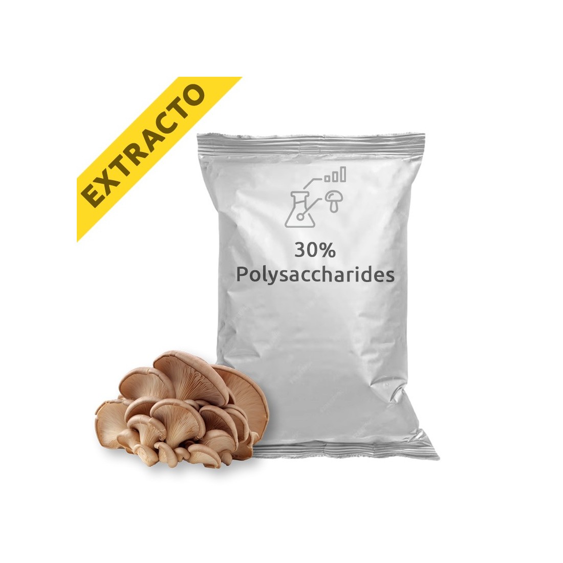 Estratto di Pleurotus ostreatus - Fungo ostrica biologico Estratto di Pleurotus ostreatus - Fungo ostrica biologico
