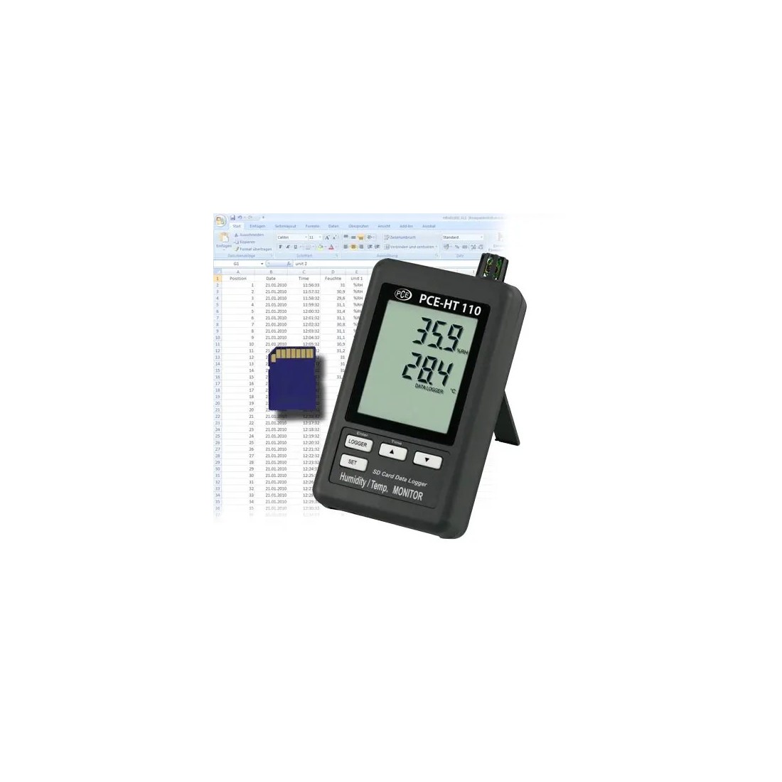 Termohigrómetro PCE-HT110: Precisión en Temperatura y Humedad Termohigrómetro PCE-HT110: Precisión en Temperatura y Humedad