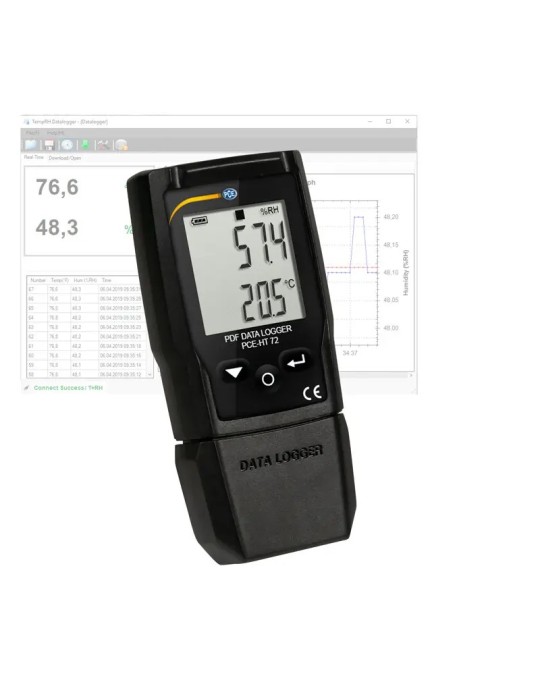 Registrador de datos USB PCE-HT 72 - Monitorea temperatura y humedad Registrador de datos USB PCE-HT 72 - Monitorea temperatura y humedad