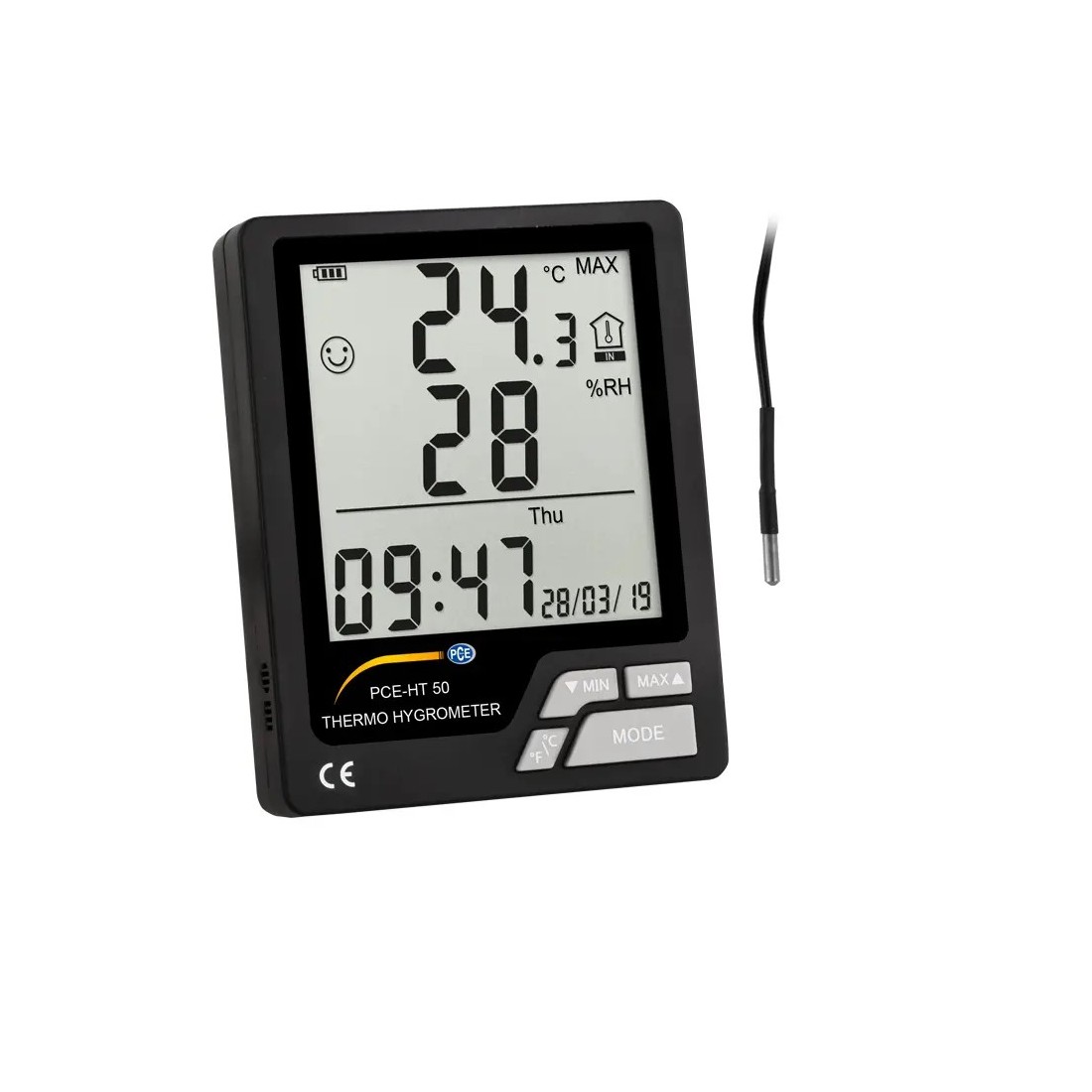 Termohigrómetro PCE-HT 50: Controla Temperatura y Humedad Termohigrómetro PCE-HT 50: Controla Temperatura y Humedad