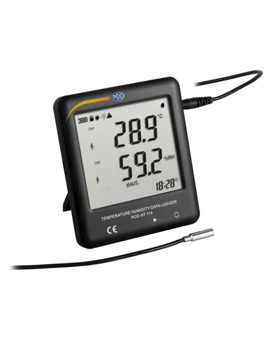 Termohigrómetro PCE-HT 114: Control Preciso de Temperatura y Humedad Termohigrómetro PCE-HT 114: Control Preciso de Temperatura y Humedad