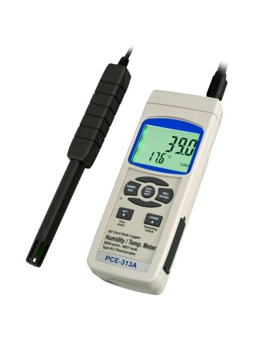 Termohygrometer PCE-313 A: Temperatur und Feuchtigkeit messen