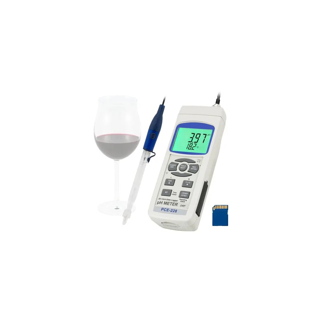 pH Meter PCE-228WINE - Precision and Versatility