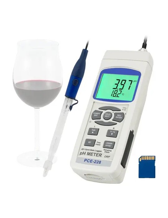 Mesureur de pH PCE-228WINE - Précision et Polyvalence Mesureur de pH PCE-228WINE - Précision et Polyvalence