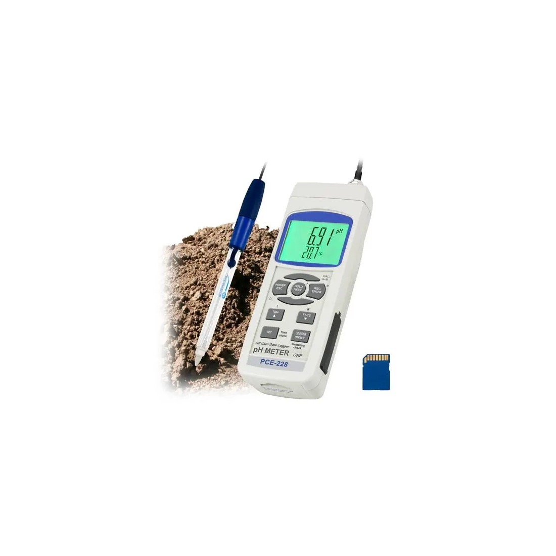 Medidor de pH PCE-228SLUR - Precisión y Portabilidad Medidor de pH PCE-228SLUR - Precisión y Portabilidad
