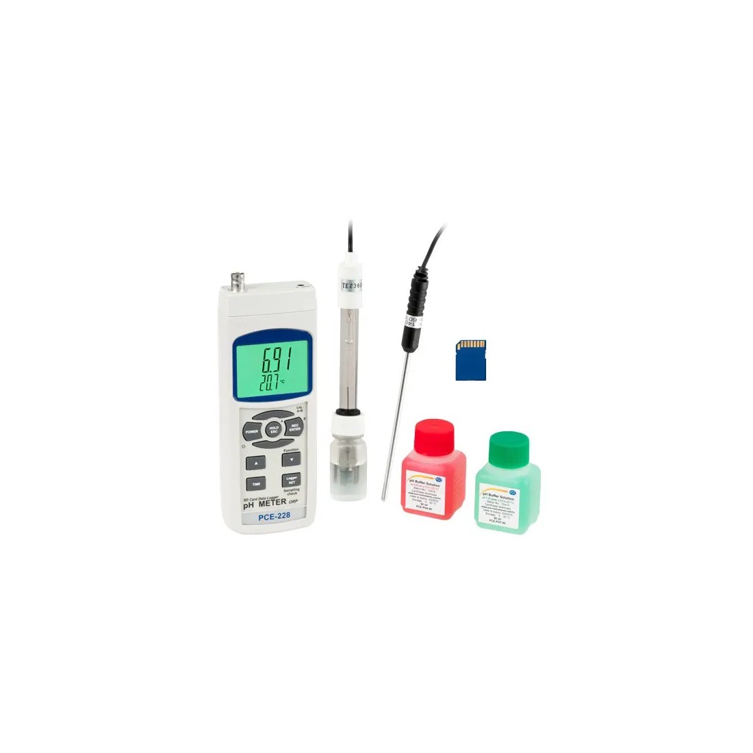 Medidor de pH PCE-228 KIT - Precisión y Fiabilidad Medidor de pH PCE-228 KIT - Precisión y Fiabilidad