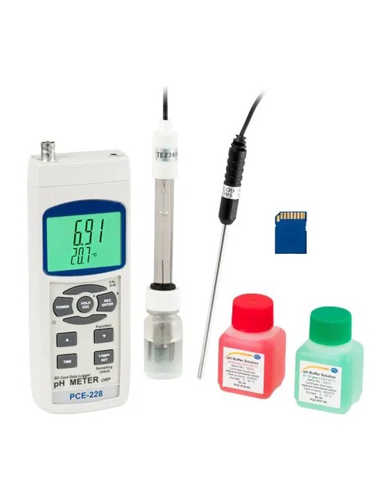 Medidor de pH PCE-228 KIT - Precisión y Fiabilidad Medidor de pH PCE-228 KIT - Precisión y Fiabilidad