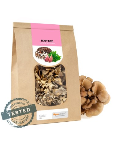 Maitake desidratado Grifola frondosa, cogumelo medicinal rico em fibras e proteínas para culinária saudável. 2