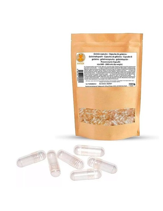 Capsule Vuote Gelatina "000" - 1000 Pezzi Eco-Friendly Capsule Vuote Gelatina "000" - 1000 Pezzi Eco-Friendly