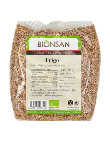 Trigo en Grano Ecológico 500 gr 2