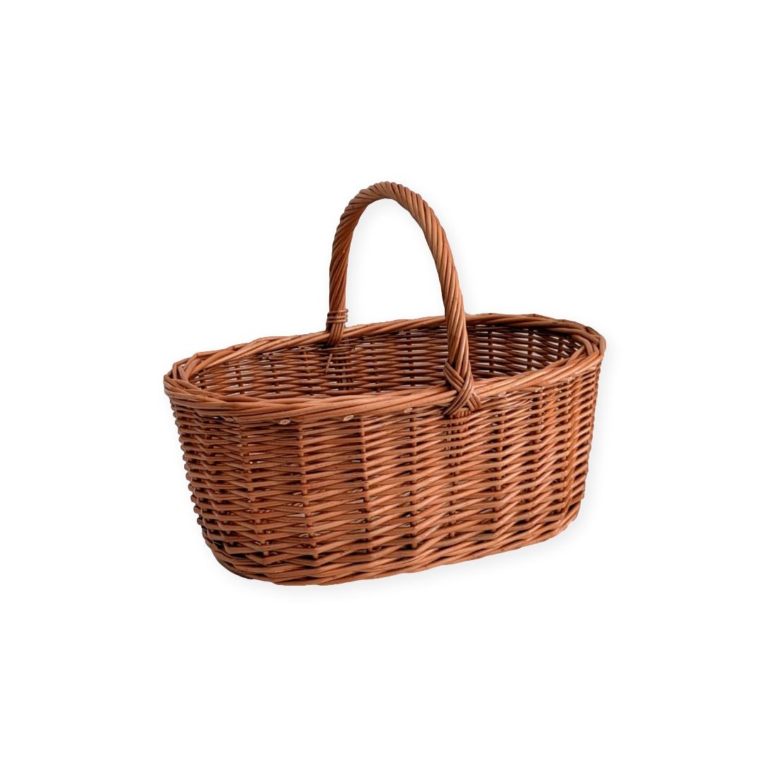 Panier en Osier Traditionnel pour Champignons