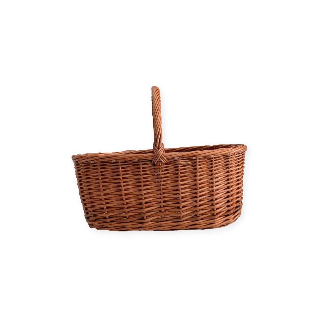 Panier en Osier Traditionnel pour Champignons