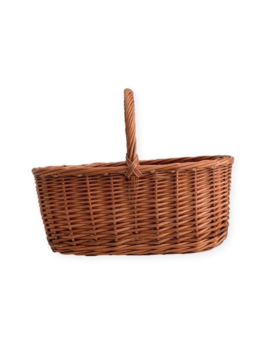 Panier en Osier Traditionnel pour Champignons