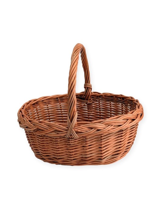 Small Wicker Basket for Mushroom Hunting