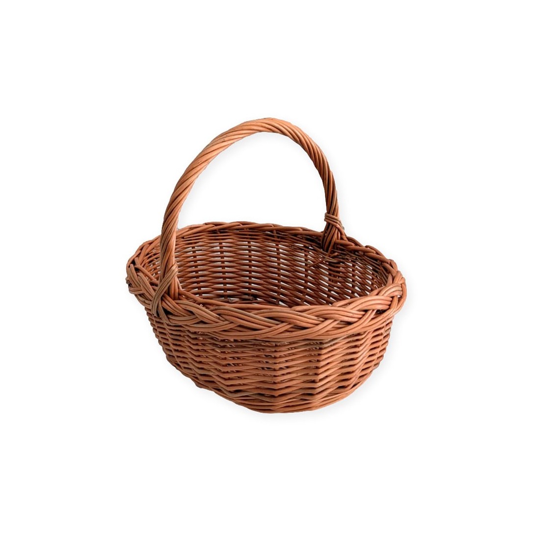Small Wicker Basket for Mushroom Hunting