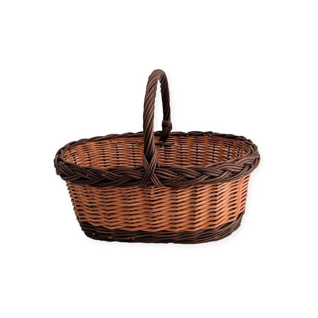 Cesta de vime preto 01 - Elegância Rústica