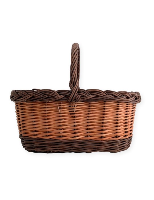 Cesta de vime preto 01 - Elegância Rústica