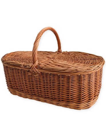 Cesta de Mimbre con Tapas para Setas