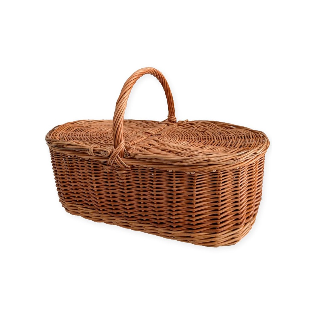 Cesta de Mimbre con Tapas para Setas