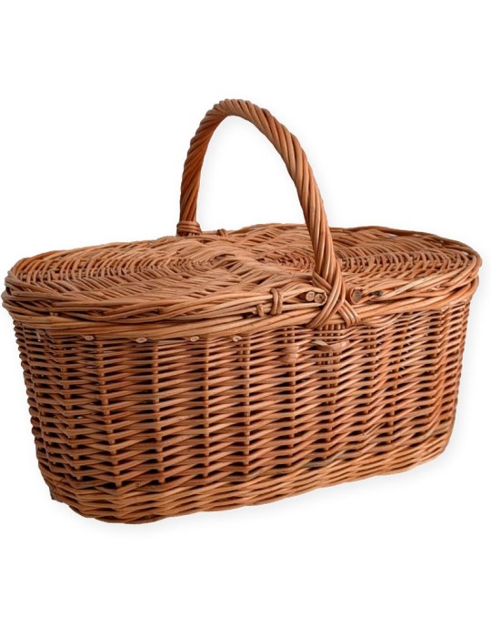 Cesta de Mimbre con Tapas para Setas