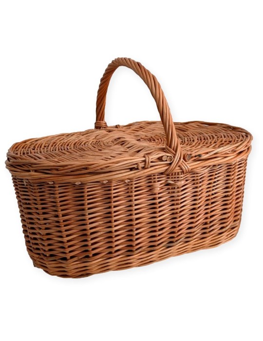 Cesta con tapas de mimbre 10