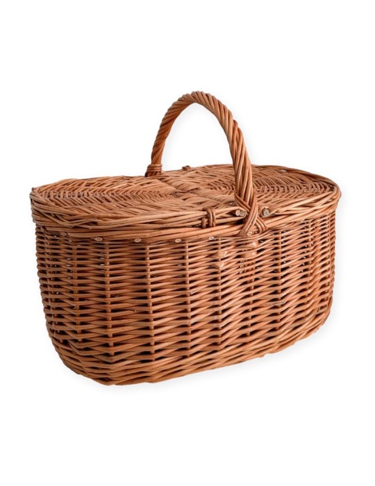 Cesta con tapas de mimbre 11