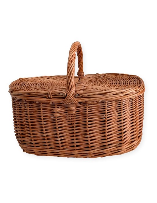 Cesta con tapas de mimbre 11