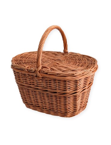 Panier avec couvercles en osier 12