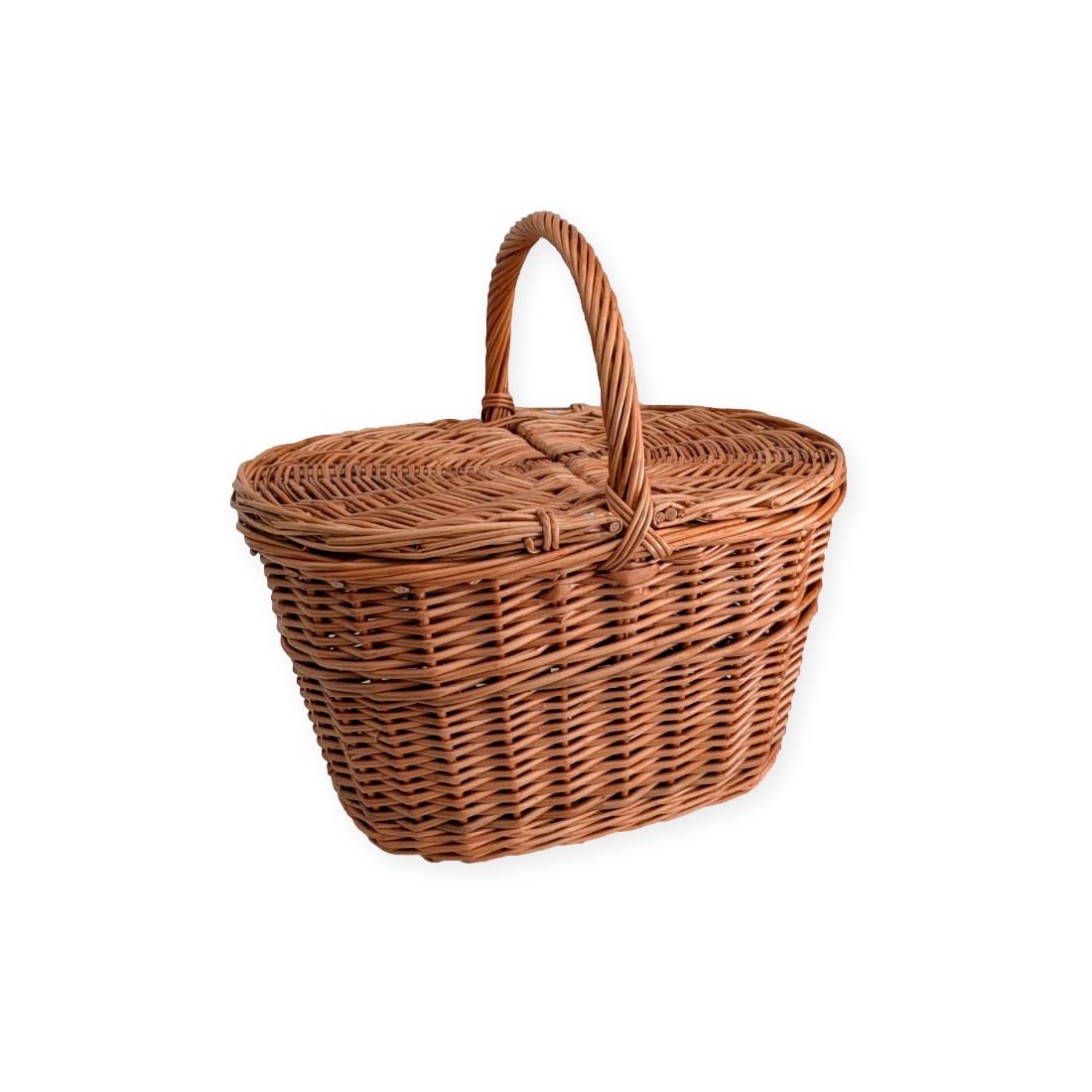 Basket with wicker lids, medium 13 Basket with wicker lids, medium 13