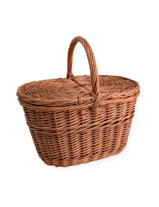 Basket with wicker lids, medium 13 Basket with wicker lids, medium 13