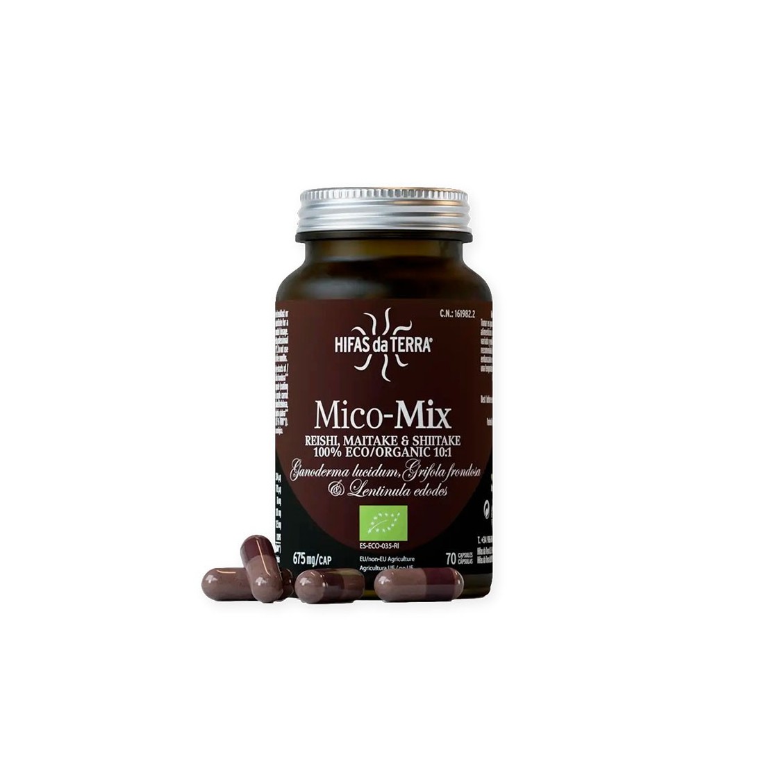 Mico Mix HDT 70 Cap - Tríada de Hongos Ecológicos Mico Mix HDT 70 Cap - Tríada de Hongos Ecológicos