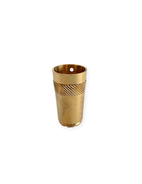 Short Brass Tip for Walking Sticks 33 x 16 mm - Durable...