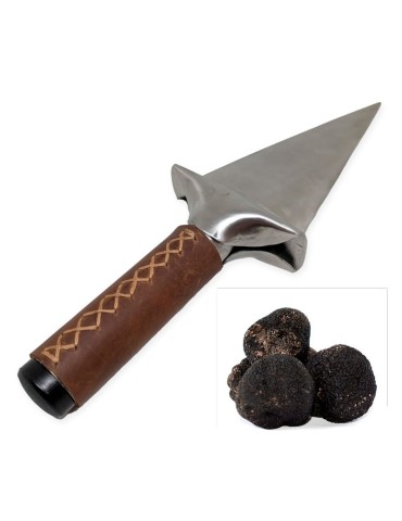 Cuchillo Trufero Acero Inoxidable con empuñadura de piel | Precisión y Elegancia