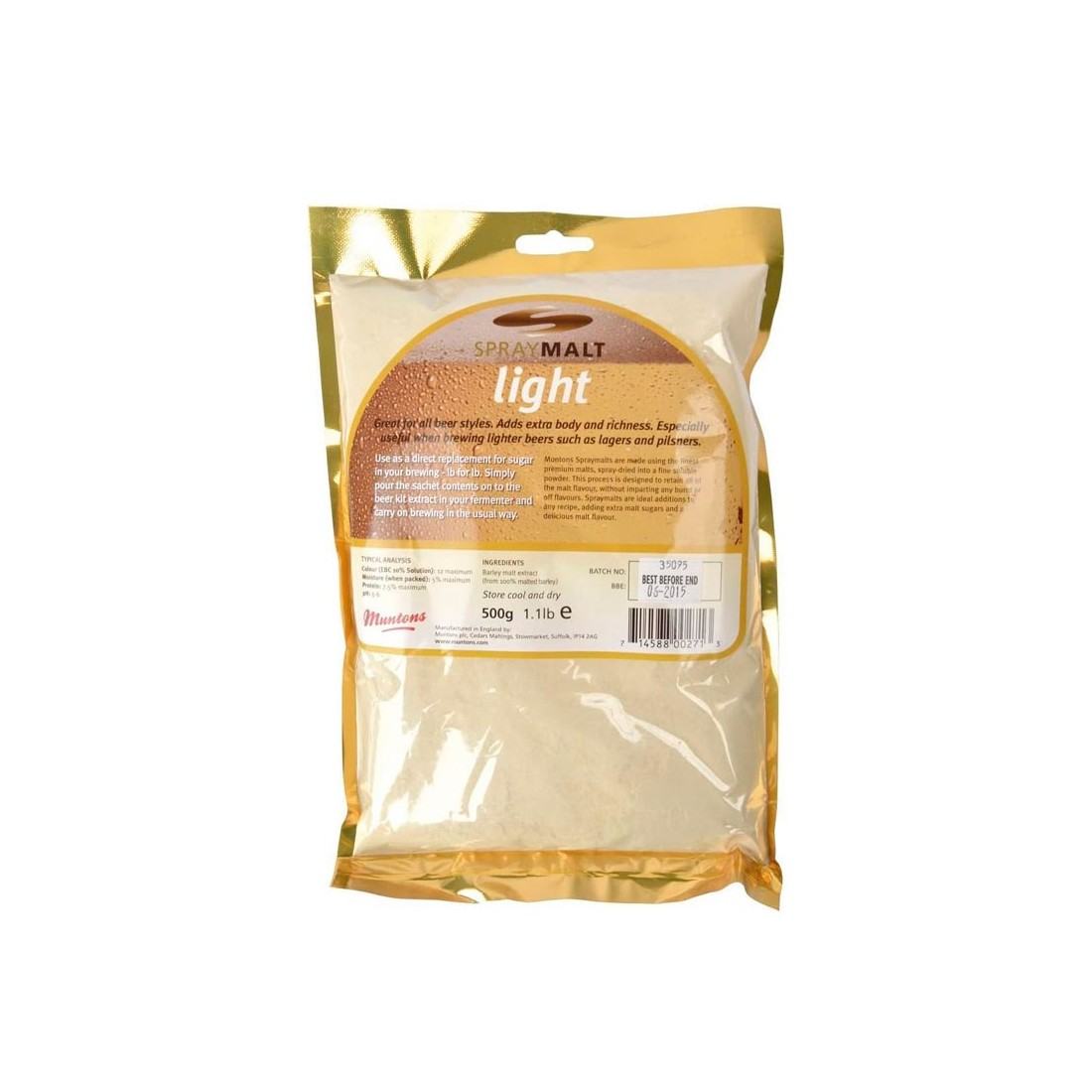 Extracto de malta deshidratado 500 gr Extracto de malta deshidratado 500 gr
