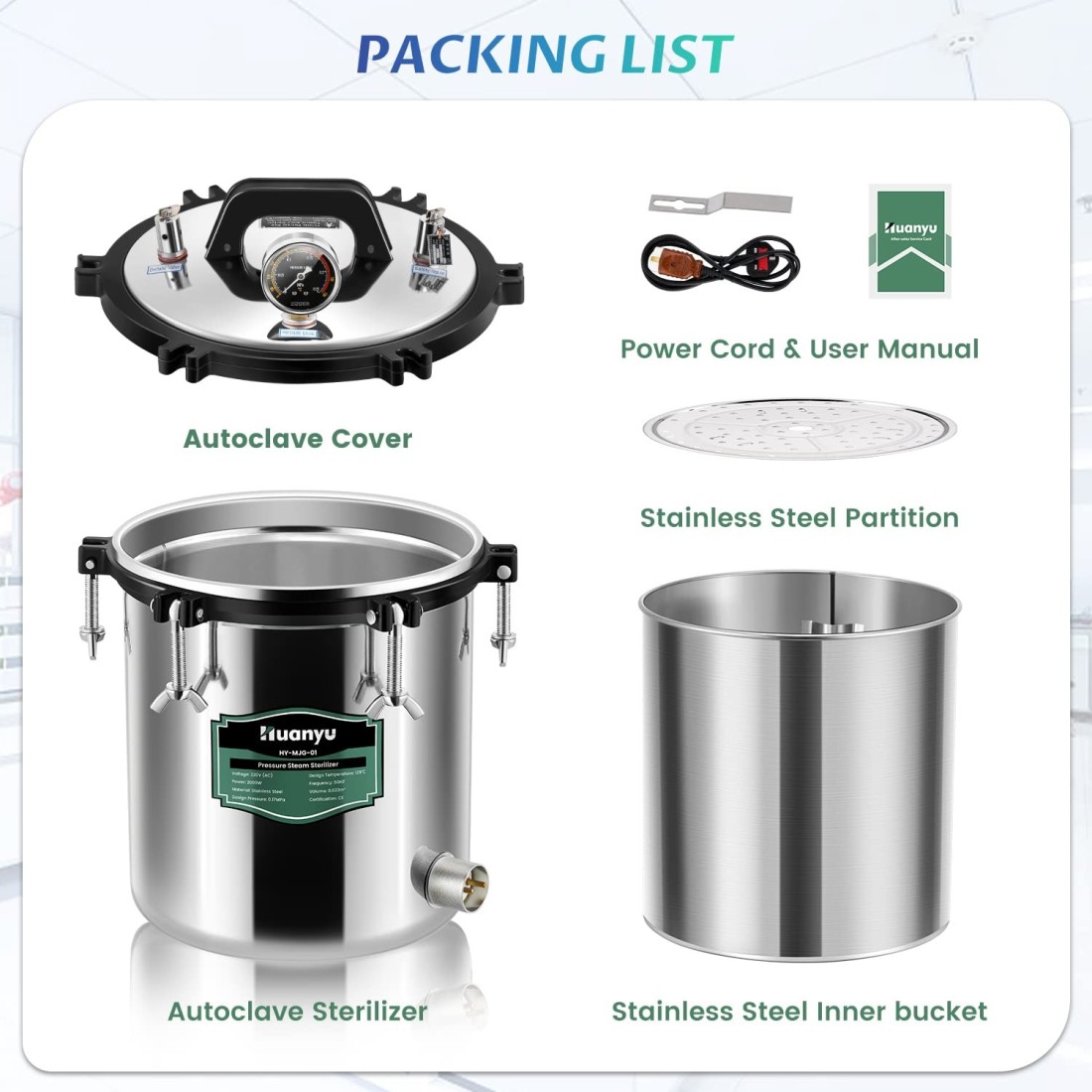 Autoclave Stérilisateur 18L Sécurité & Efficacité