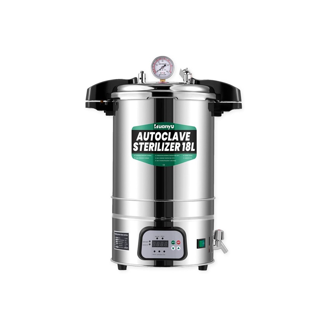 Autoclave esterilizador automático – Controle inteligente 18 L Autoclave esterilizador automático – Controle inteligente 18 L