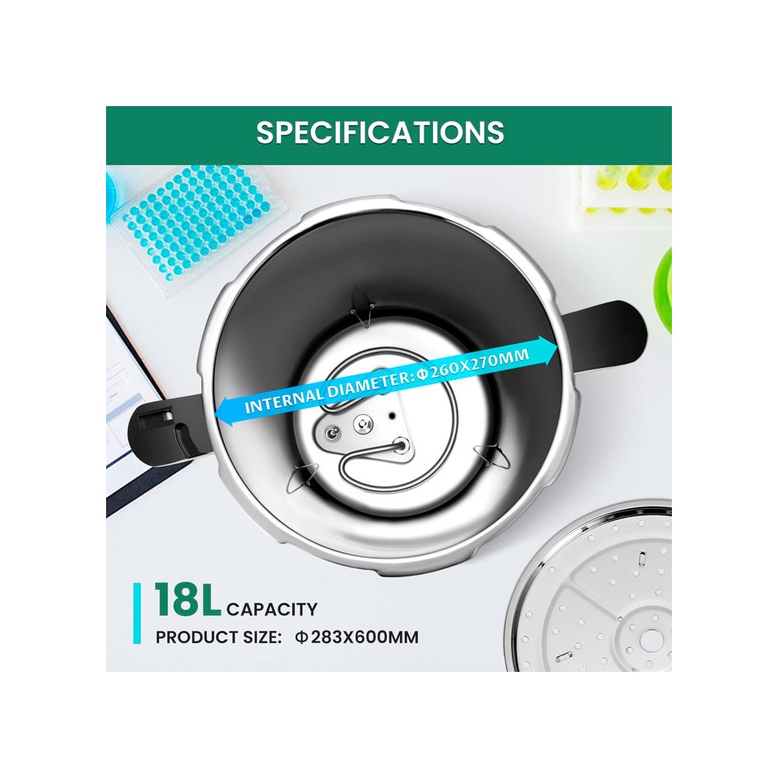 Autoclave esterilizador automático – Controle inteligente 18 L