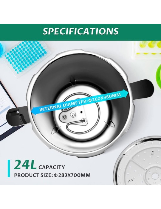 Autoclave esterilizador automático – Controle Inteligente 24 L