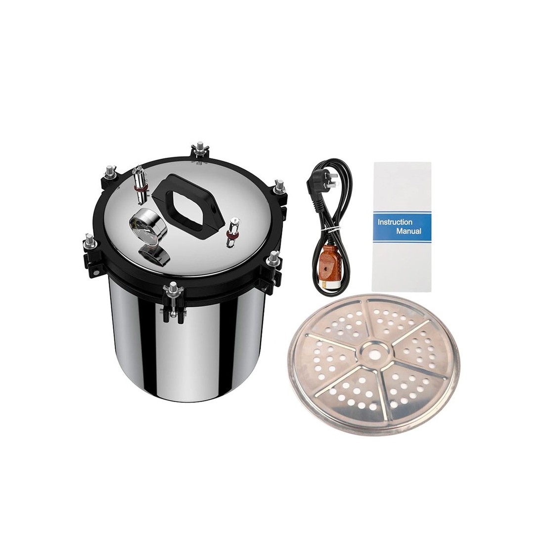 Autoclave a vapor portátil de 18L para esterilização sob pressão