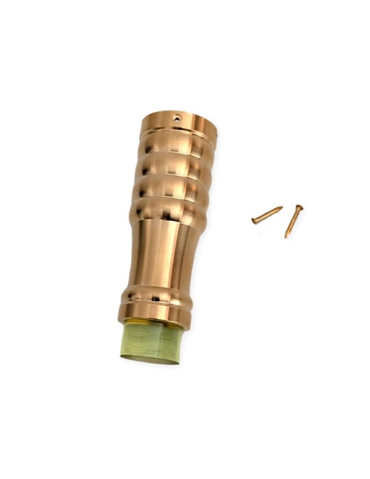 Casquillo latón goma 18