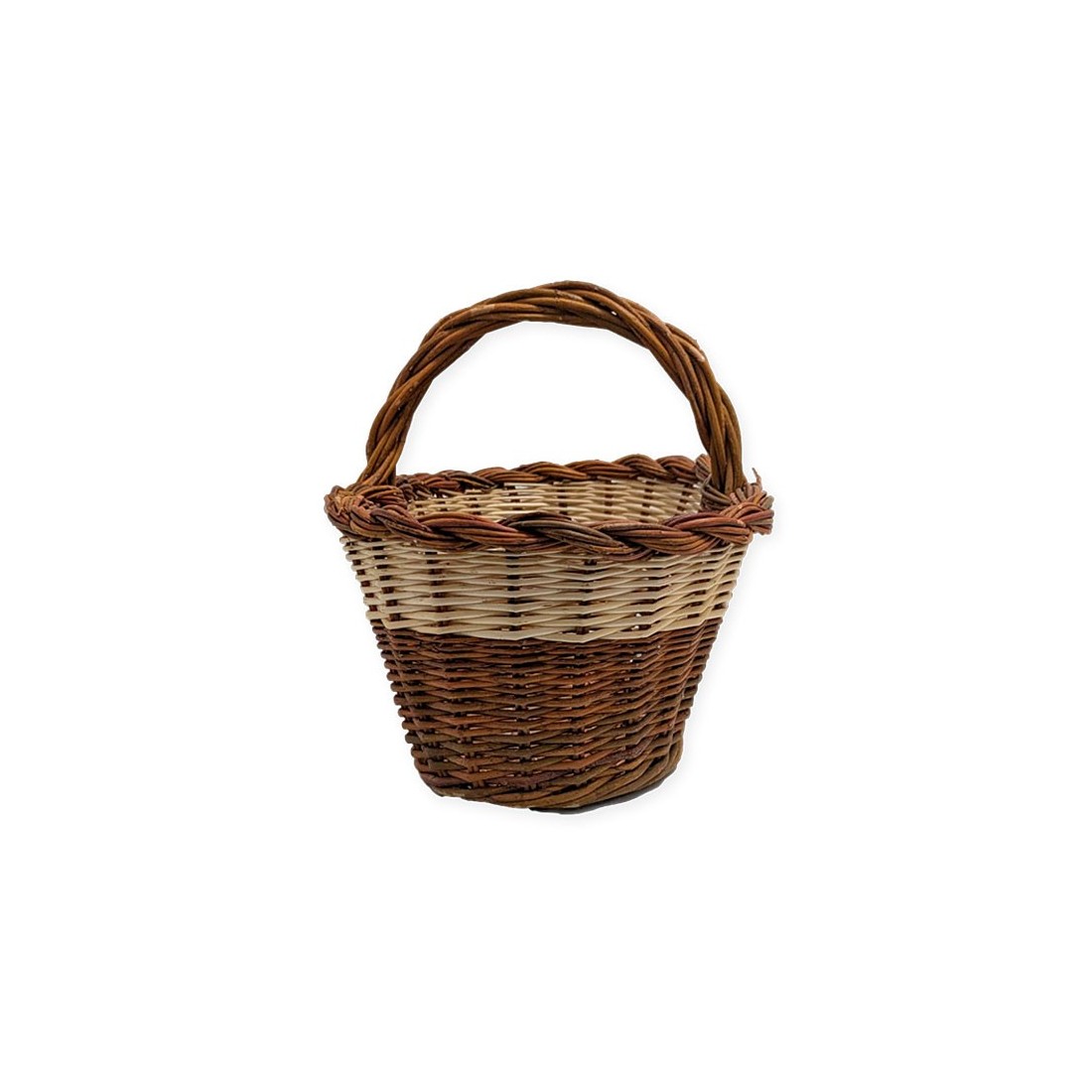 Wicker and Reed Mushroom Basket N5 | Traditional...